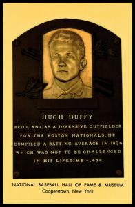 Hugh Duffy Baseball Hall of Fame Postcard