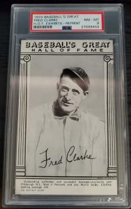 1974 Exhibit Fred Clarke Baseball Hall of Fame PSA 8