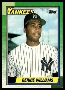 1990 Topps Bernie Williams Rookie Card Yankees