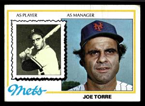 1978 Topps Joe Torre #109 New York Mets