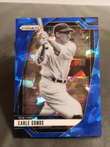 2025 Panini Prizm Blue Cracked Ice Earle Combs