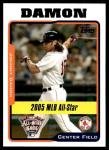 2005 Topps Johnny Damon Boston Red Sox Card