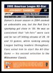 2005 Topps Johnny Damon Boston Red Sox Card