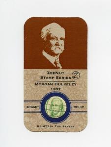 Morgan Bulkeley 1937 Stamp Relic Hall of Fame Card