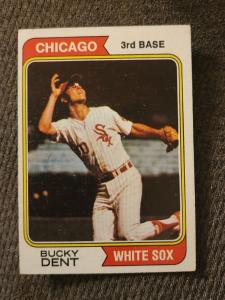 1974 Bucky Dent Topps #582 Rookie Card