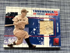 2003 Lou Gehrig Donruss Elite Pants Patch /100