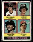 1976 Topps #599 Rob Dressler Ron Guidry Card