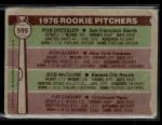 1976 Topps #599 Rob Dressler Ron Guidry Card