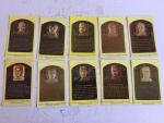 1945 HOF Plaque Postcards Set (10)