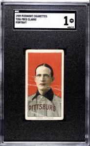 1909 T206 Fred Clarke Portrait Baseball Card
