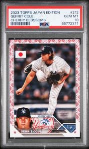 Gerrit Cole 2023 Topps Japan Cherry Blossoms #212