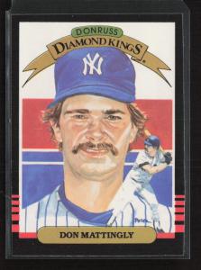 1985 Donruss Don Mattingly Yankees Card