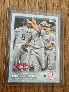 2015 Topps Update Brett Gardner Snow Camo #87/99