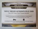 Andy Pettitte Autographed Jersey Relic /36 2024