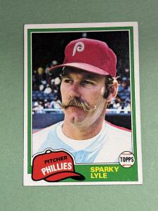 Sparky Lyle 1981 Topps Phillies Card #719