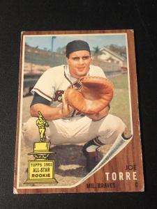 1962 Topps Joe Torre Rookie Card #218 HOF
