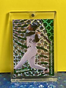 Rickey Henderson Panini Refractor Hall of Fame Card