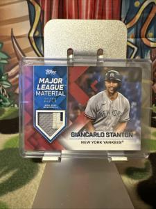 2022 Topps Giancarlo Stanton Relic Card /25