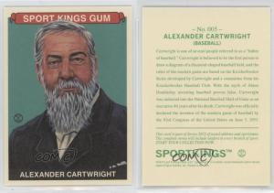 2015 Leaf Sportkings Green Alexander Cartwright #005