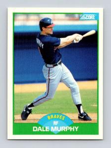 1989 Score Dale Murphy Atlanta Braves Card