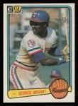 George Wright 1983 Donruss Rookie Baseball Card