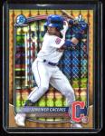 2025 Bowman Chrome Juneiker Caceres Gold /50 Card