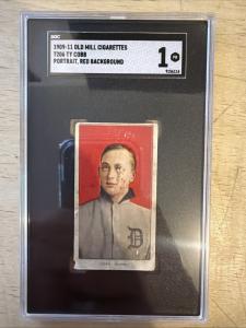 1909 T206 Ty Cobb Red Portrait Card SGC 1