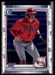 2020 Bowman Chrome Bryson Stott Phillies Card Lot