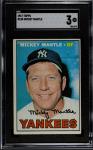 1967 Topps Mickey Mantle Yankees SGC 3 Card