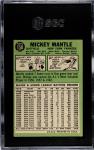 1967 Topps Mickey Mantle Yankees SGC 3 Card