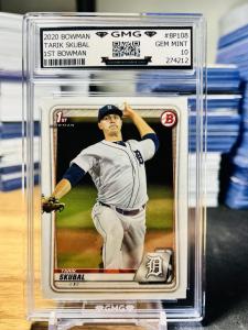 2020 Bowman Tarik Skubal 1st Bowman Gem Mint RC