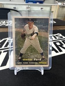 1957 Topps Baseball Whitey Ford Card 25