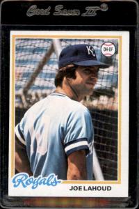 1978 Topps #382 Joe Lahoud Kansas City Royals Card