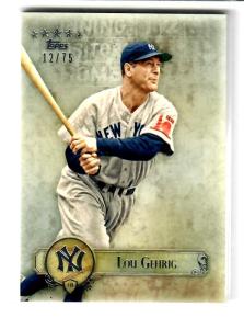 2013 Topps Five Star Lou Gehrig SP #12/75