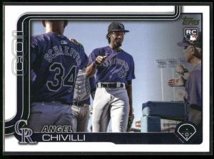 #370 Angel Chivilli 2025 Topps Rookie Golden Mirror Variation