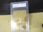 Yankees Murderers' Row Babe Ruth Lou Gehrig Gold Card
