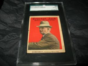1914 Cracker Jack Charles Comiskey Card - SGC 55