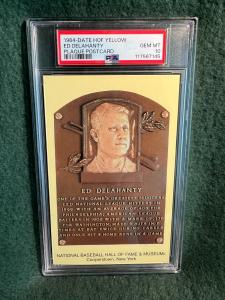 1964 Ed Delahanty HOF Postcard PSA 10