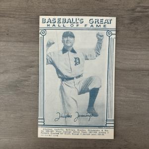 1974 Hughie Jennings Hall of Fame Baseball Card