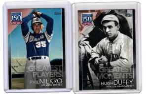 2019 Topps 150 Years Phil Niekro Hugh Duffy Cards