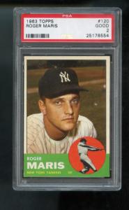 1963 Topps Roger Maris #120 Baseball Card