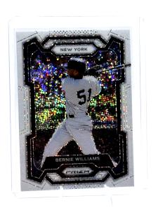 2024 Panini Prizm Bernie Williams White Sparkle Card
