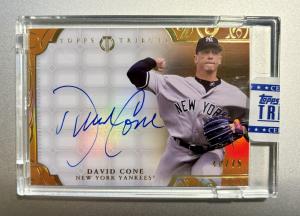2015 Topps Tribute Green Autograph David Cone 48/75