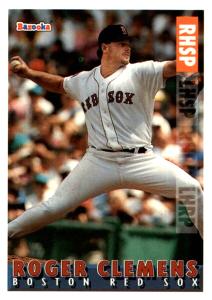 1995 Bazooka Roger Clemens Boston Red Sox Card