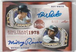 2024 Leaf Bronx Legacy Roy White Mickey Rivers Dual Auto
