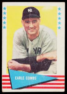 Earle Combs 1961 Fleer Baseball Card #17 Yankees