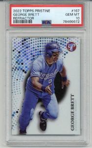 2022 Topps Pristine Refractor George Brett Royals Card