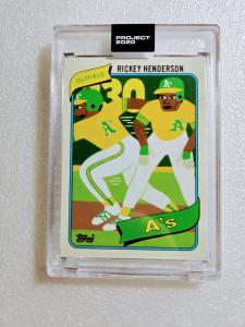 Topps Project 2020 #326 Rickey Henderson Card