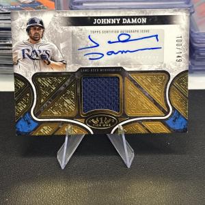 2025 Topps Tier One Johnny Damon Auto Patch 100/149