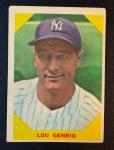 1960 Fleer Lou Gehrig Sports Card